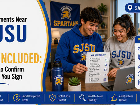 Apartments Near Sjsu With AC Included: What to Confirm Before You Sign