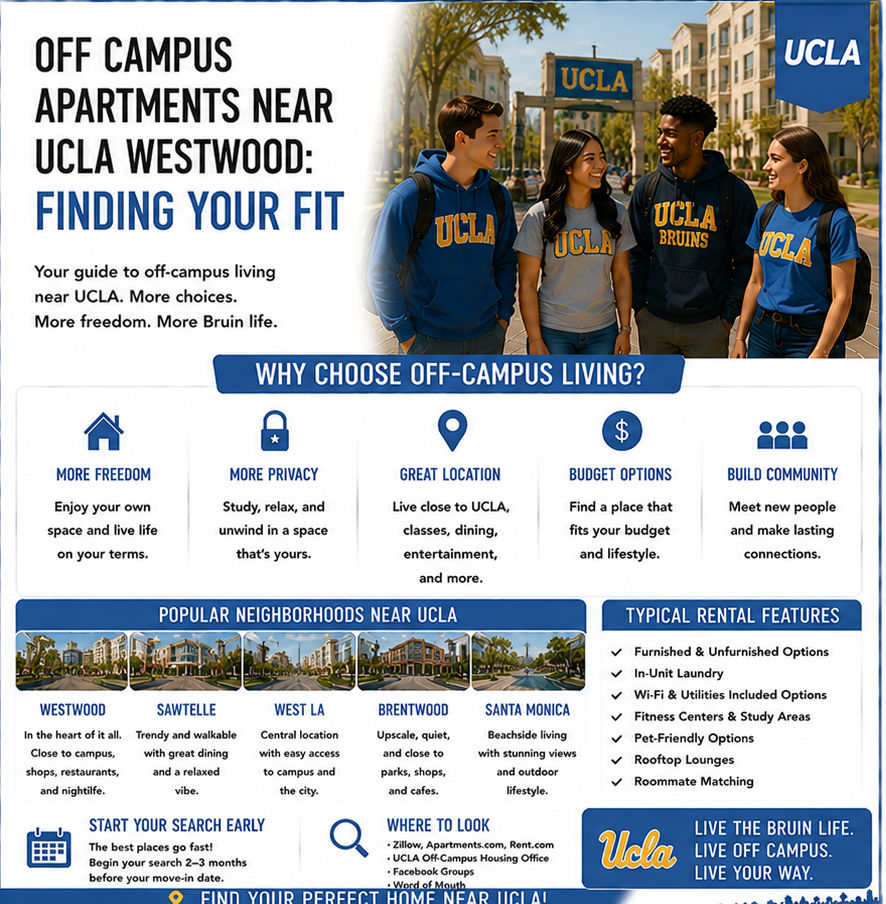 Off Campus Apartments Near UCLA Westwood: Finding Your Fit