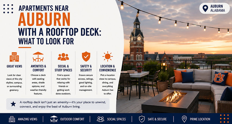 apartments near auburn with a rooftop deck