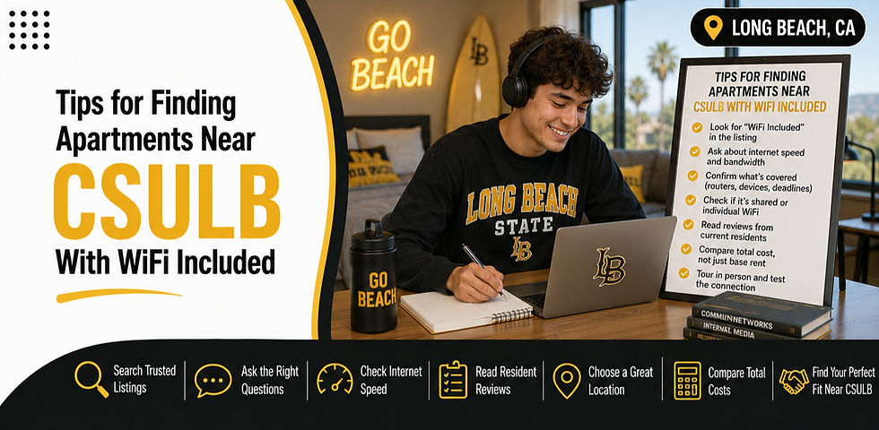 apartments near csulb with wifi included