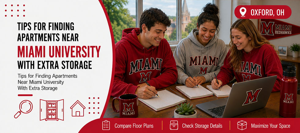 apartments near miami university with extra storage