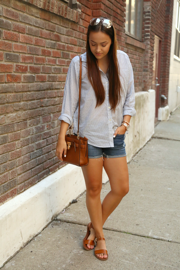 Day to Night: Striped Button Down