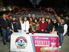 Fortalece gobierno de Pepe Chedraui espacios funcionales con inauguración del mantenimiento de la fuente Hermanos Serdán