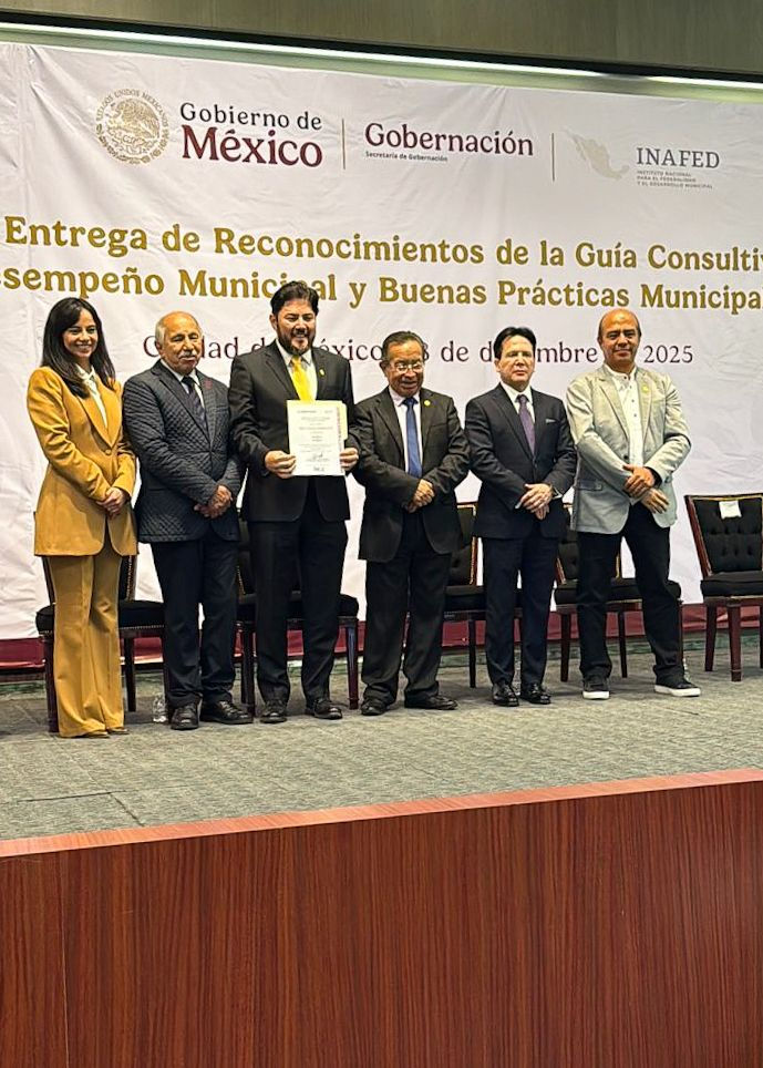 Puebla Capital obtiene el 1er lugar estatal en la guía consultiva de desempeño municipal 2025