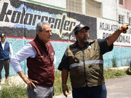 Despliega Ayuntamiento de Puebla cuadrillas de bacheo en la colonia Belisario Domínguez