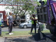 Refuerza Pepe Chedraui acciones de bacheo para mejorar seguridad vial en la capital