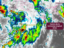 Erick se debilita a tormenta tropical tras causar afectaciones en Guerrero, Oaxaca y Puebla