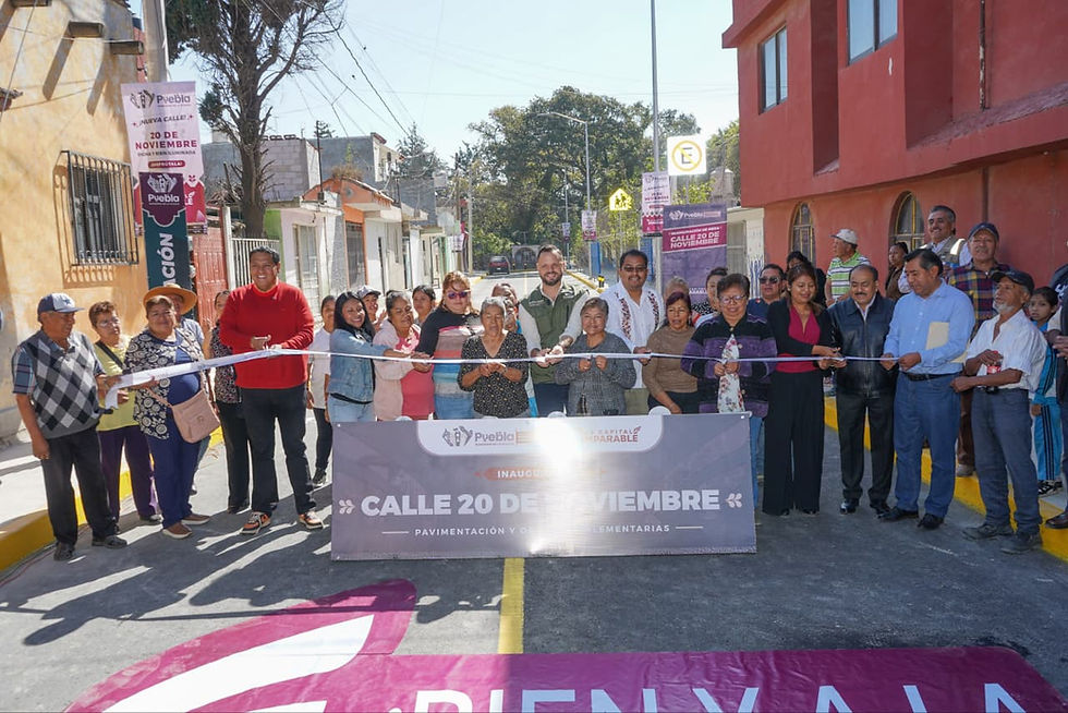 Entrega Gobierno de la Ciudad trabajos de pavimentación en la Junta Auxiliar de San Pablo Xochimehuacán