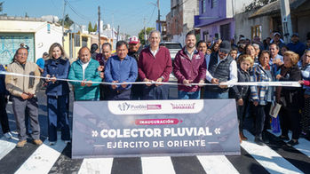 Entrega Pepe Chedraui Colector Pluvial en la colonia Álamos Vista Hermosa