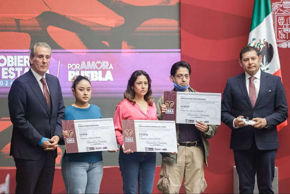 Gobiernos estatal y municipal destinan 2.8 millones de pesos a familias afectadas por las lluvias en Puebla