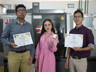 Alumnos de la Facultad de Ciencias de la Electrónica ganan oro en Infomatrix Argentina 2025