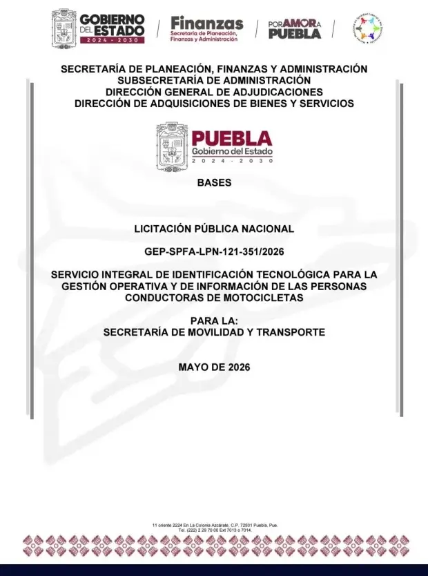 Gobierno de Puebla proyecta compra de 45 mil chips para motociclistas