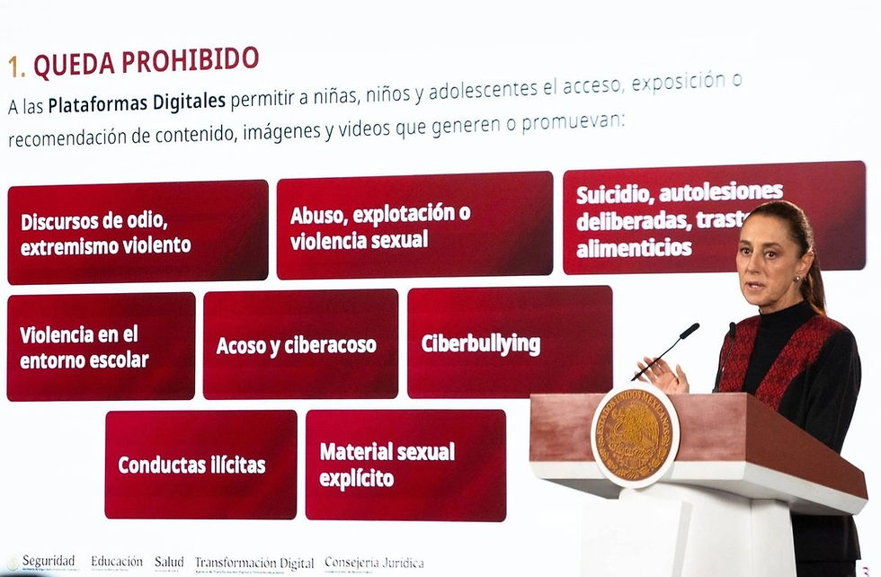 Sheinbaum presenta proyecto de decreto para obligar a plataformas digitales a bajar contenidos que inciten violencia y odio