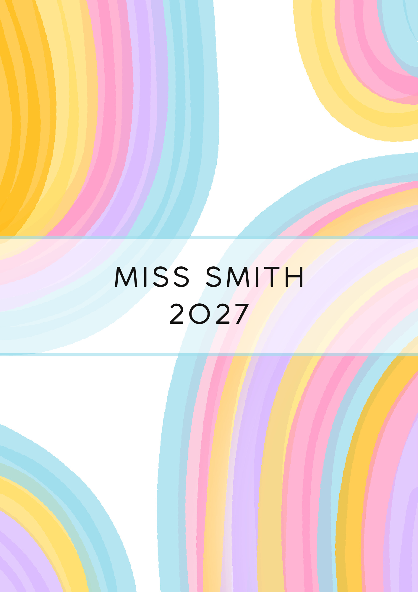 Retro Rainbow Teacher Planner