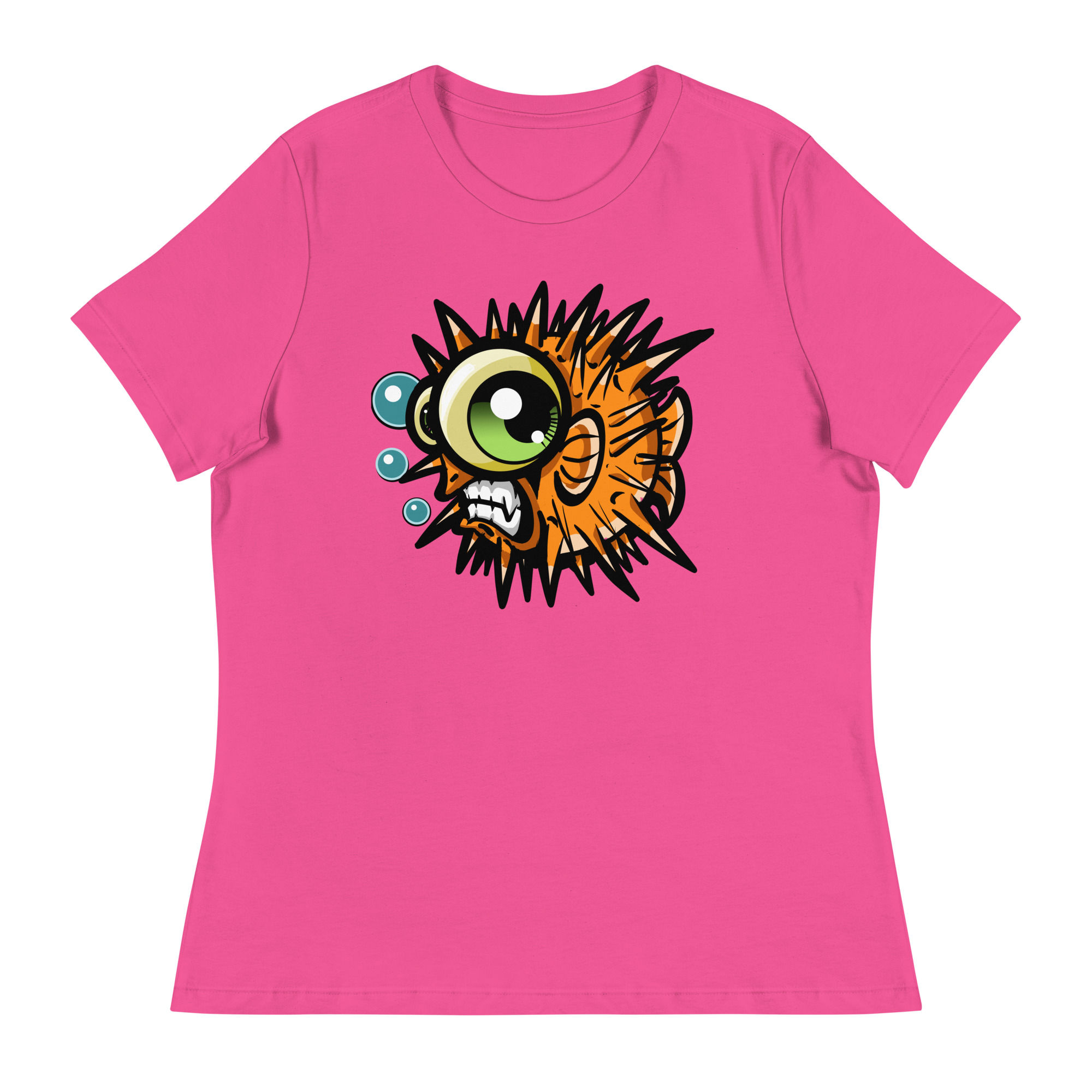 Women's Relaxed T-Shirt - Pufferfish