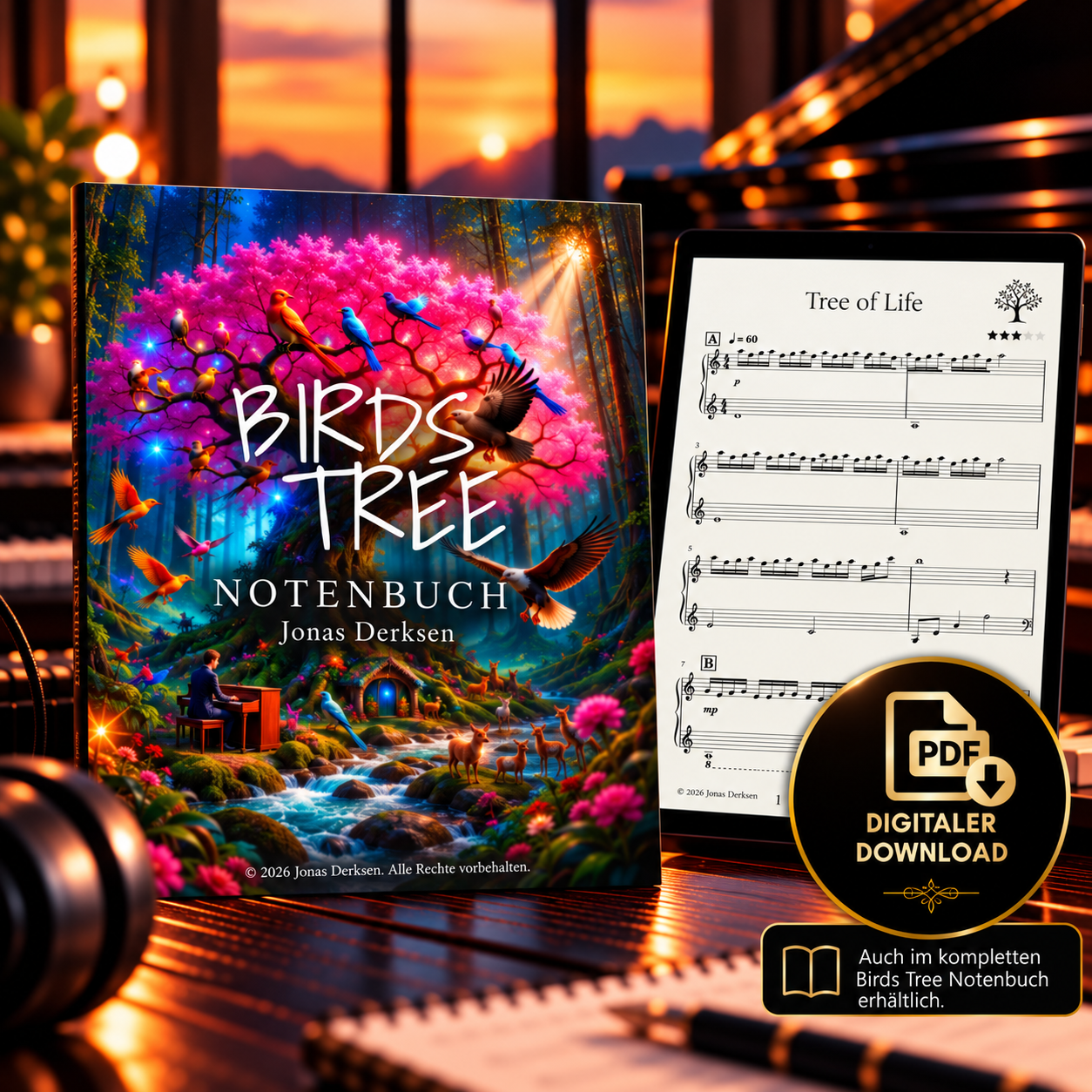 07 Tree of Life von Jonas Derksen (Digitale Piano Sheetmusic)