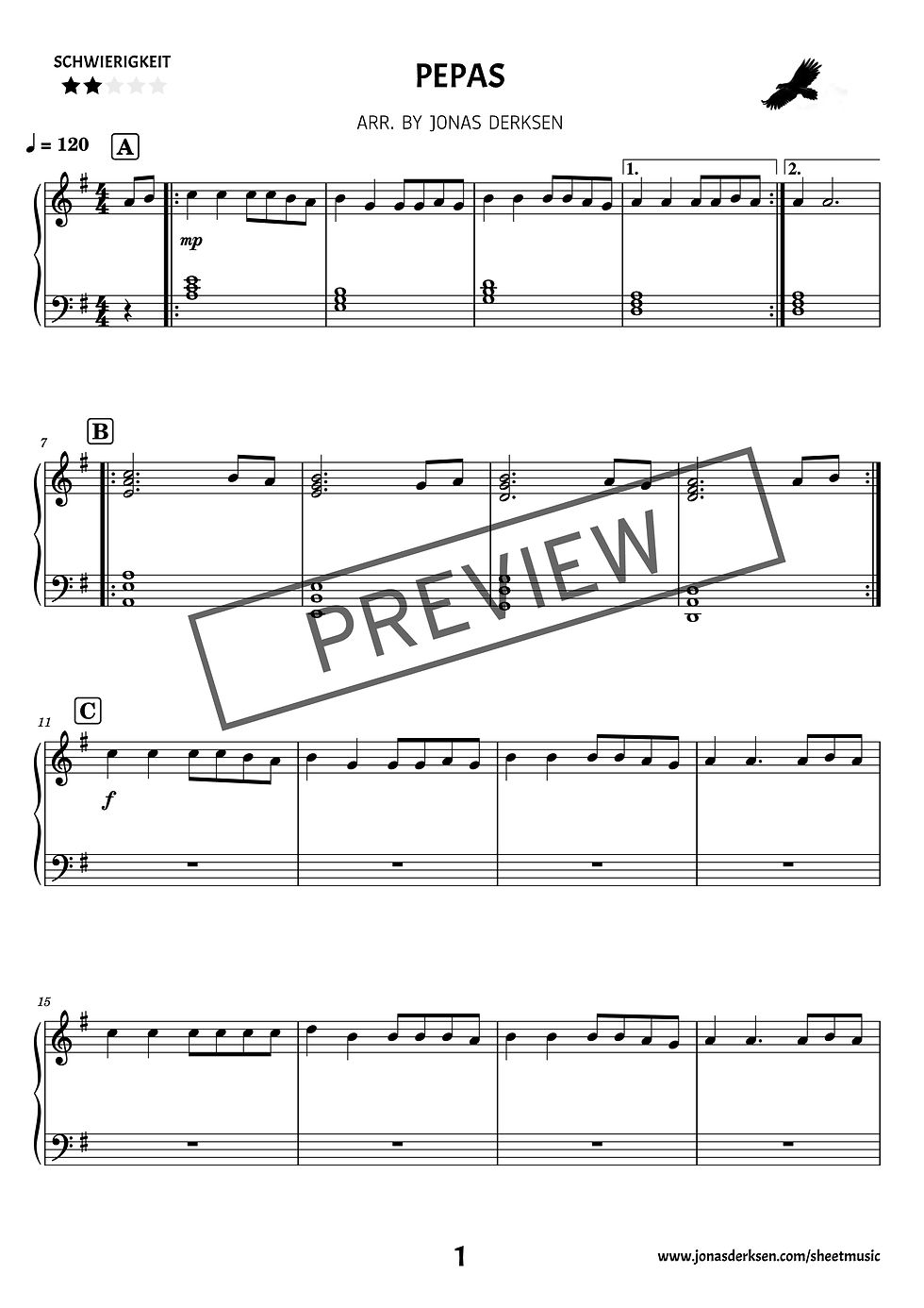 Miniaturbild: Piano Covered 2022 (ganzes Album) von Jonas Derksen (Digitale Piano Sheetmusic)