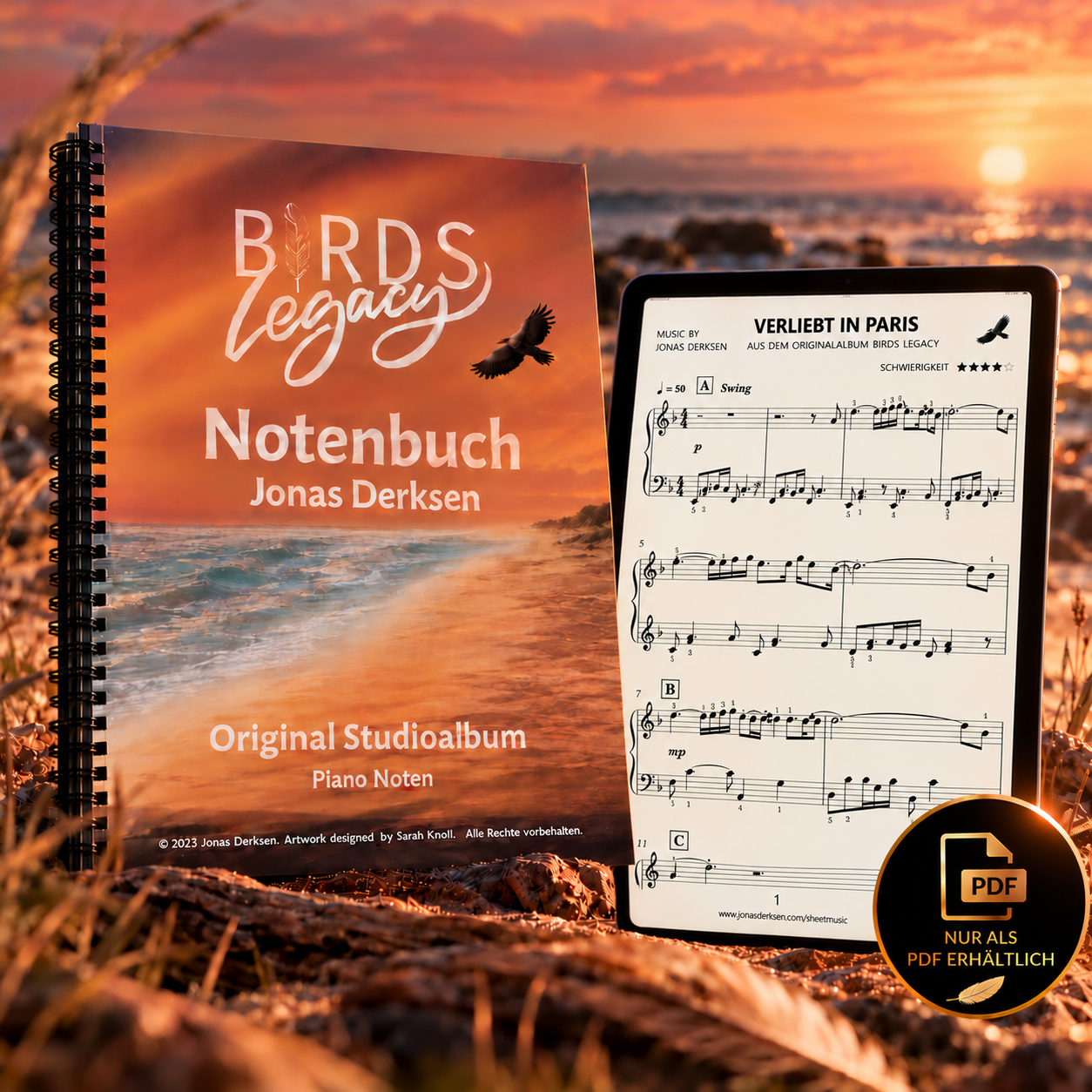 15 Verliebt in Paris von Jonas Derksen (Digitale Piano Sheetmusic)