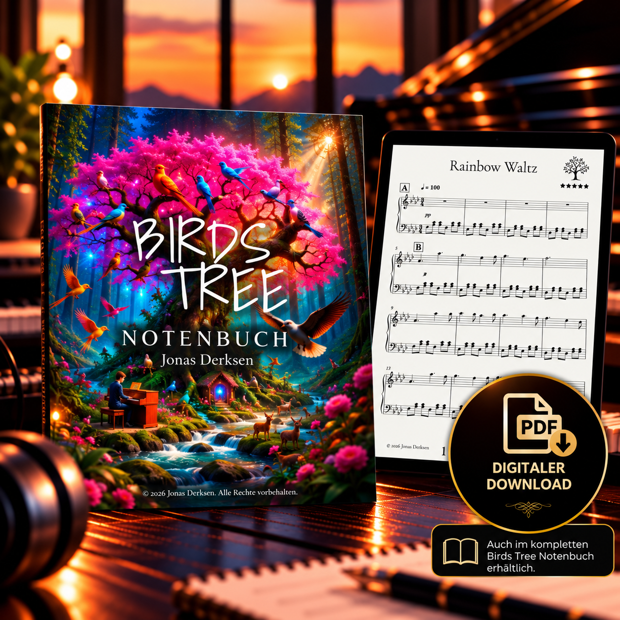 10 Fairytale Path von Jonas Derksen (Digitale Piano Sheetmusic)