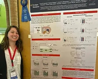 Dr. Luísa Bertotto hails from an underrepresented background as a Latin American woman from Brazil. With a solid foundation in molecular biology, toxicology, and neuroscience, her academic trajectory includes a molecular biology-intensive Ph.D. in Environmental Toxicology at UC Riverside, exploring neurotoxicity mechanisms in zebrafish. She then conducted a compelling post-doctoral fellowship at the Environmental Protection Agency, where she delved into CRISPR approaches to dissect the role of aryl hydrocarbon receptors in gut-microbiota communication to the central nervous system in zebrafish. Recruited to The Scripps Research Institute as a T32 post-doctoral fellow, Dr. Bertotto led projects that assessed the role of striatal phosphodiesterase 10A in the control of drinking in rats and mice. Her accomplishments encompass multiple first-author publications and accolades. 

Fun Fact: She loves to climb (indoors and outdoors) and is a season ticket holder for the LAFC (that’s a soccer team).