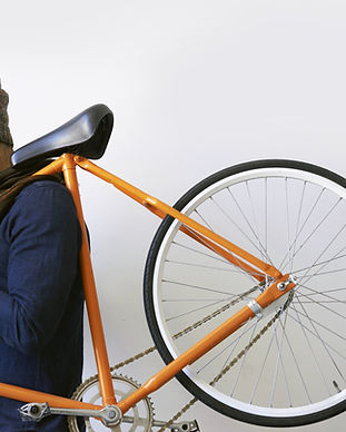 Man Holding Bicycle