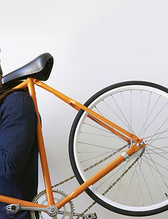 Man Holding Bicycle