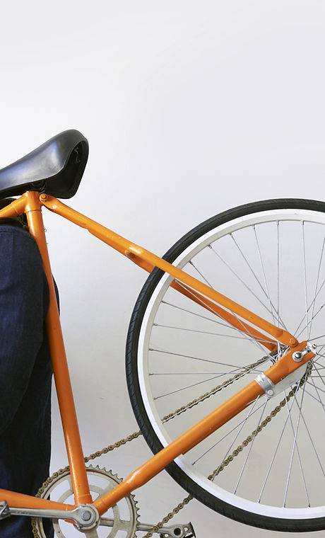 Man Holding Bicycle