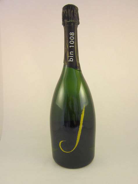 Glittered Champagne Bottle