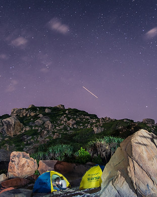 Camping in Mountains     