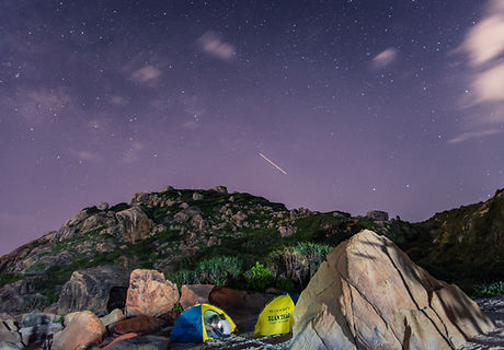 Camping in Mountains