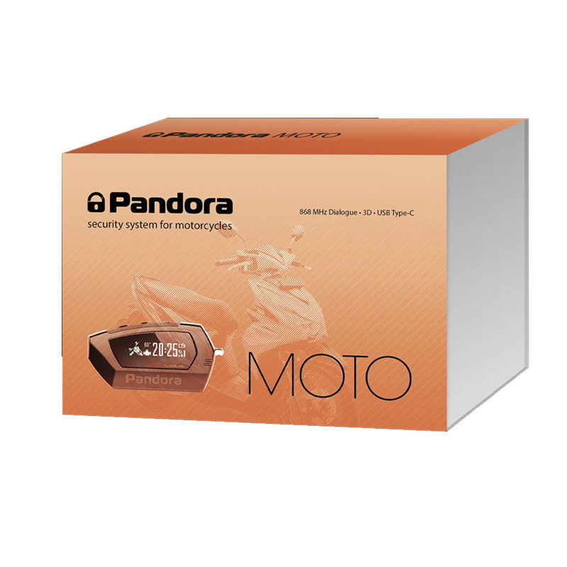 PANDORA MOTO V2 – מערכת מיגון מתקדמת וקומפקטית לאופנועים התראות מיידיות בזמן אמ