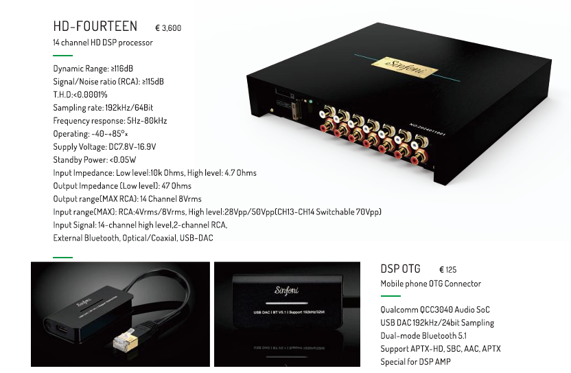 SINFONI HD FURETEEN DSP – מעבד סאונד פרימיום עם DAC ES9039PRO