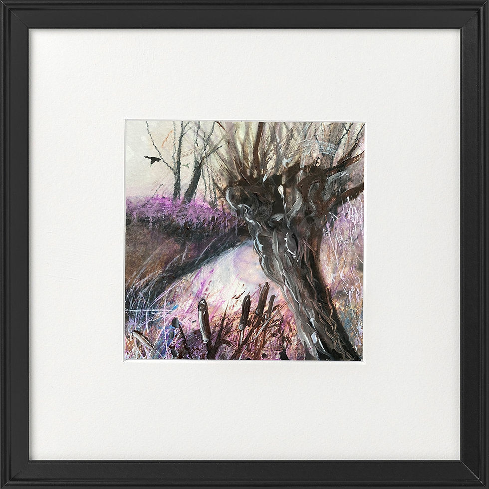 Thumbnail: Pollarded willow by Stream Winter