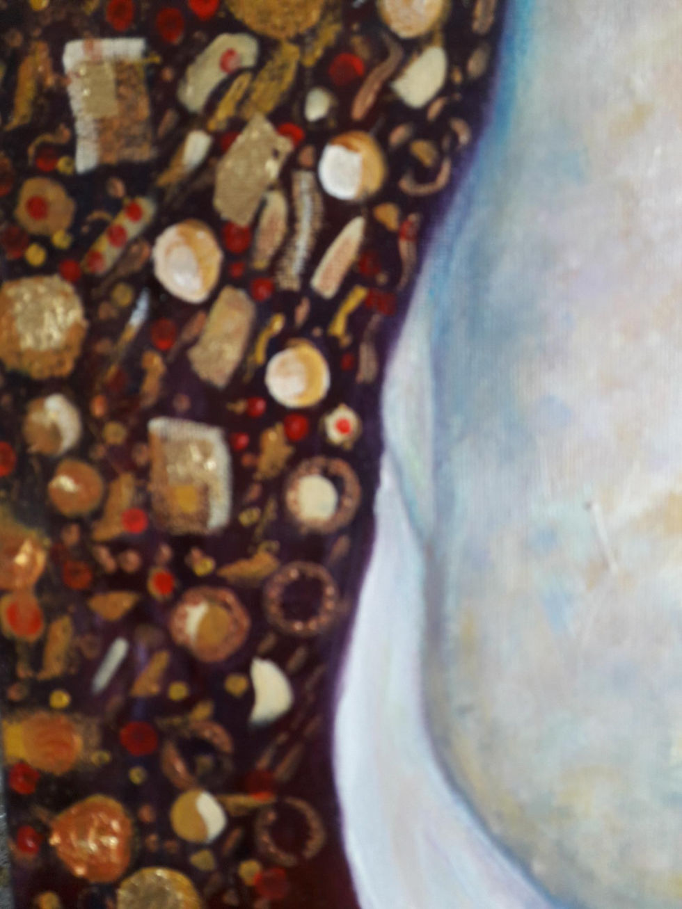 Thumbnail: Danae Sleeping with cat (Klimt tribute)