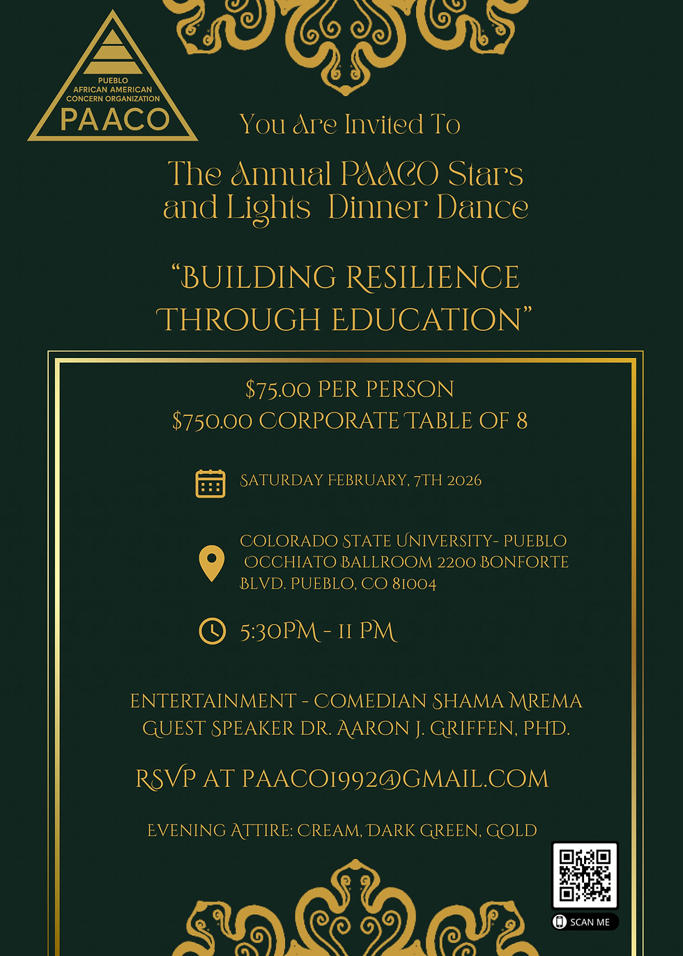 2026 Annual PAACO Stars and Lights Dinner & Dance 