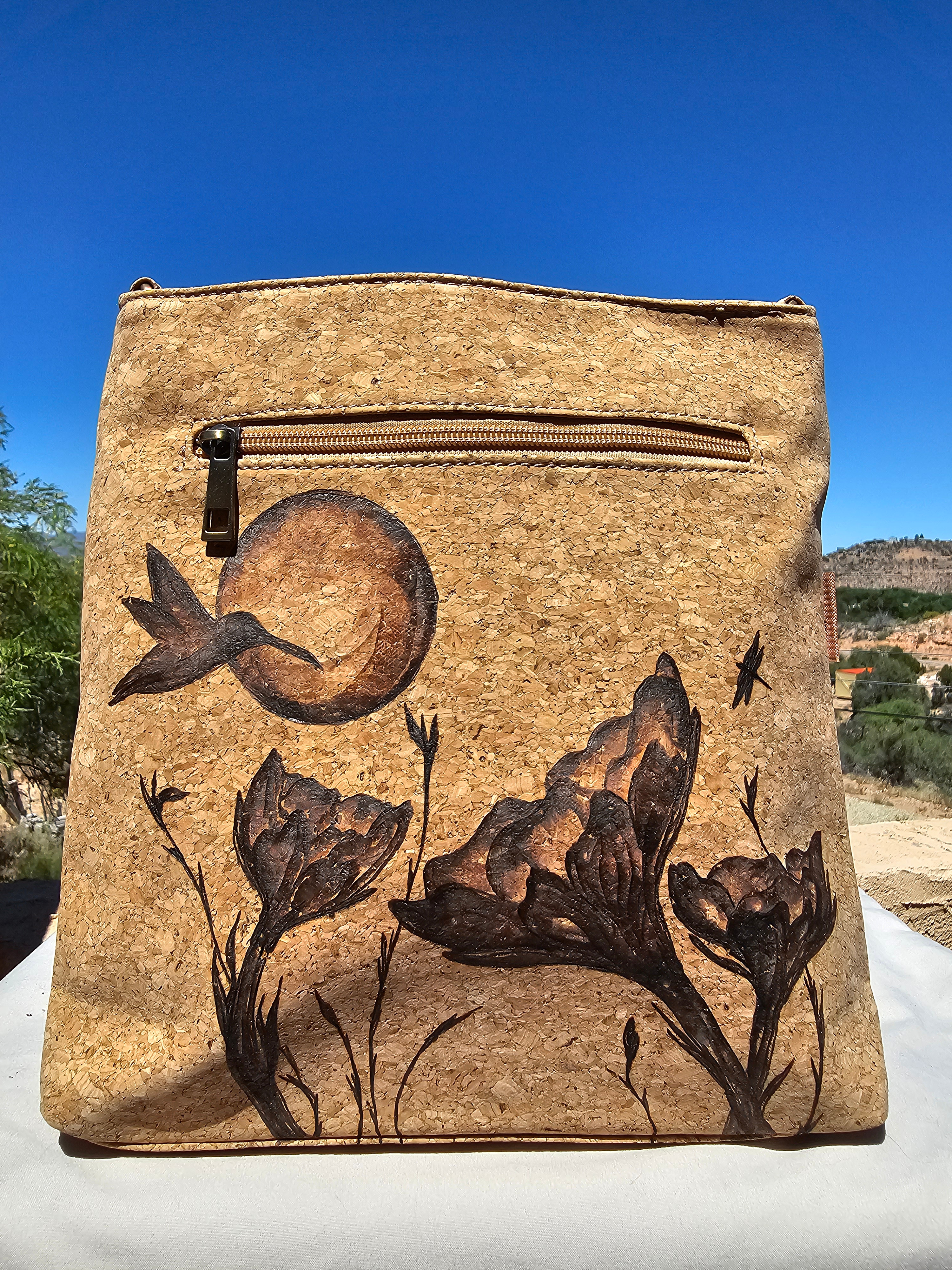 Large 6-Pocket Cork Cross-Body