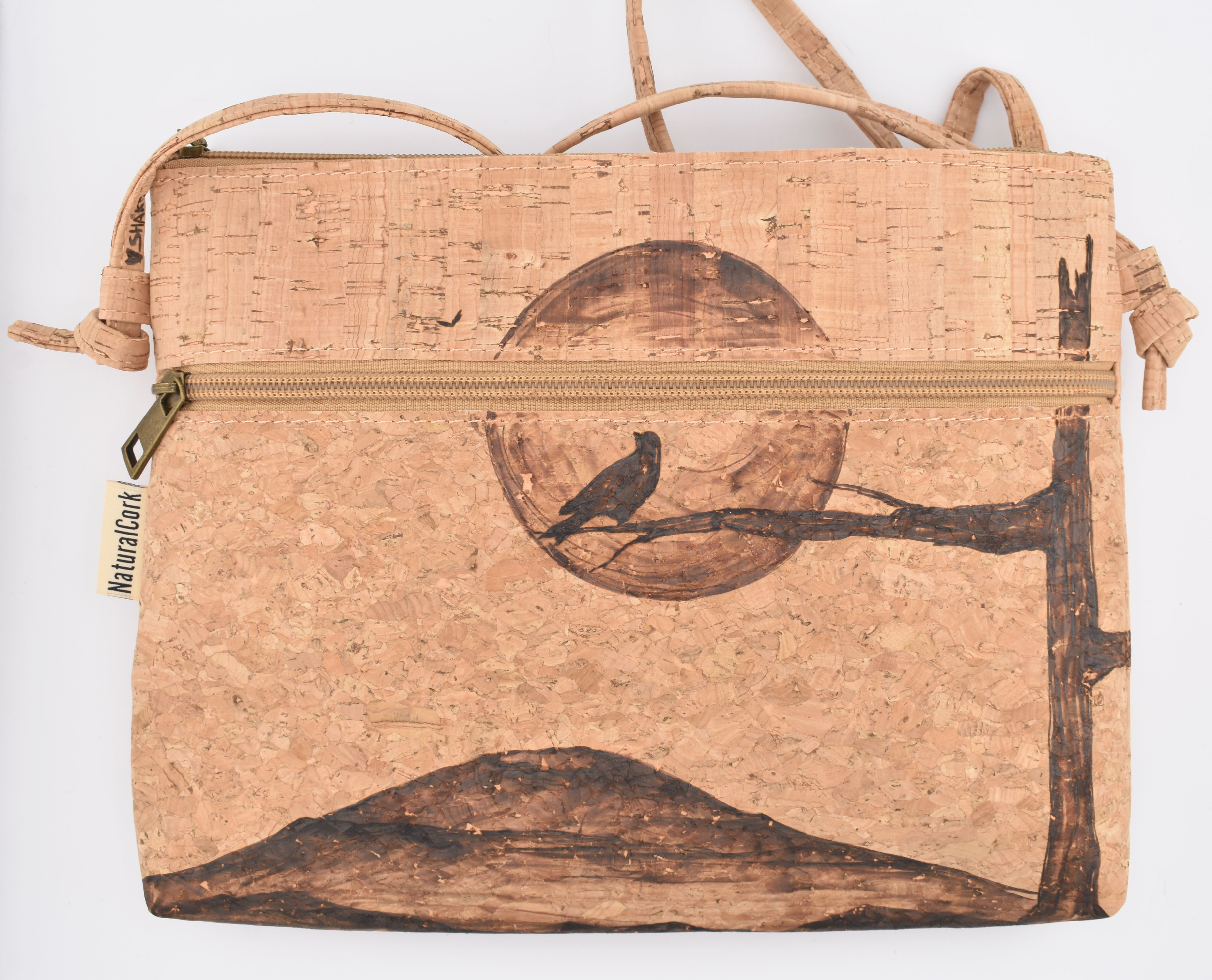 Cork Raven Crossbody Purse