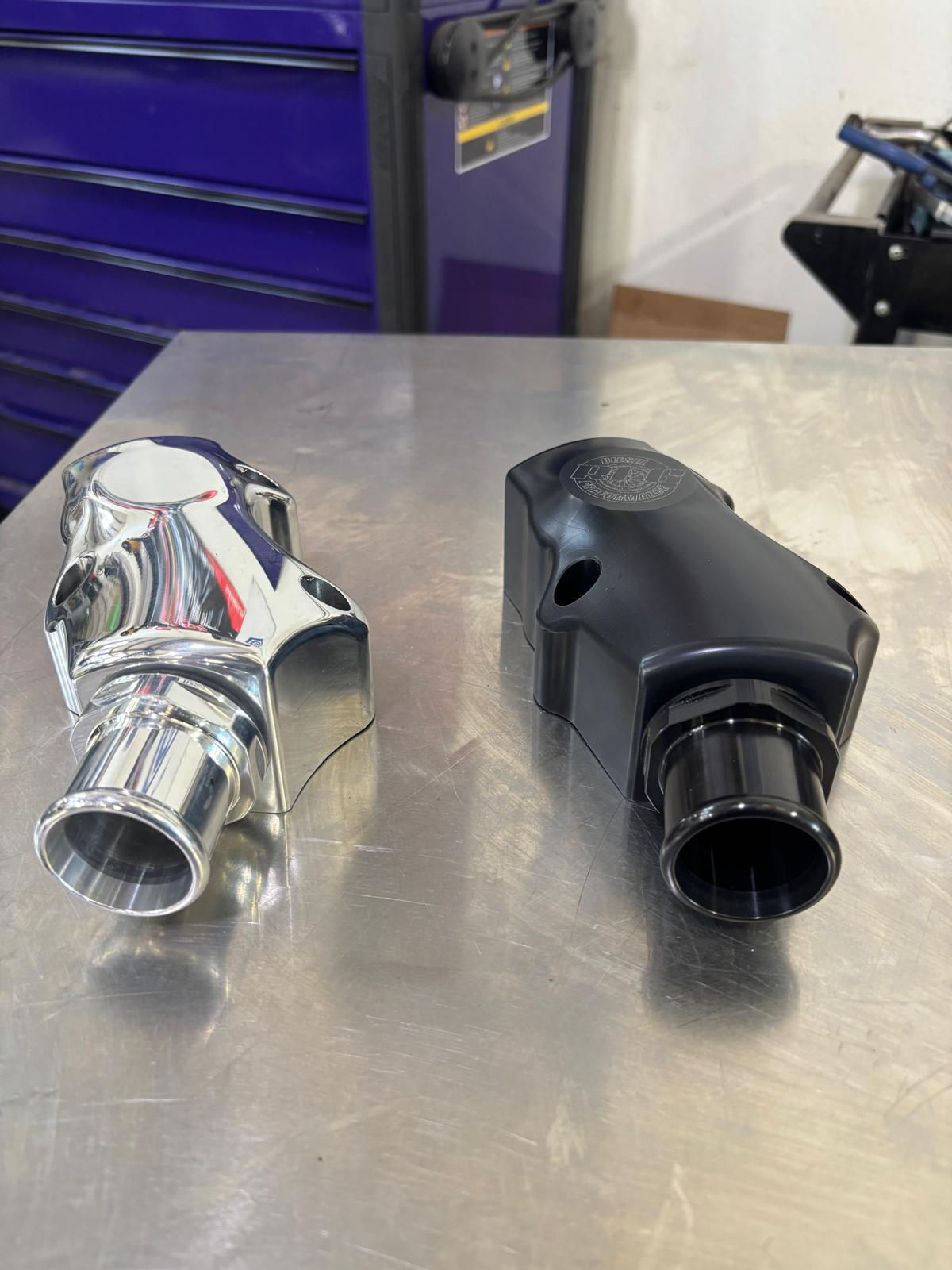 2017-current Billet (polished) L5P Thermostat Housing