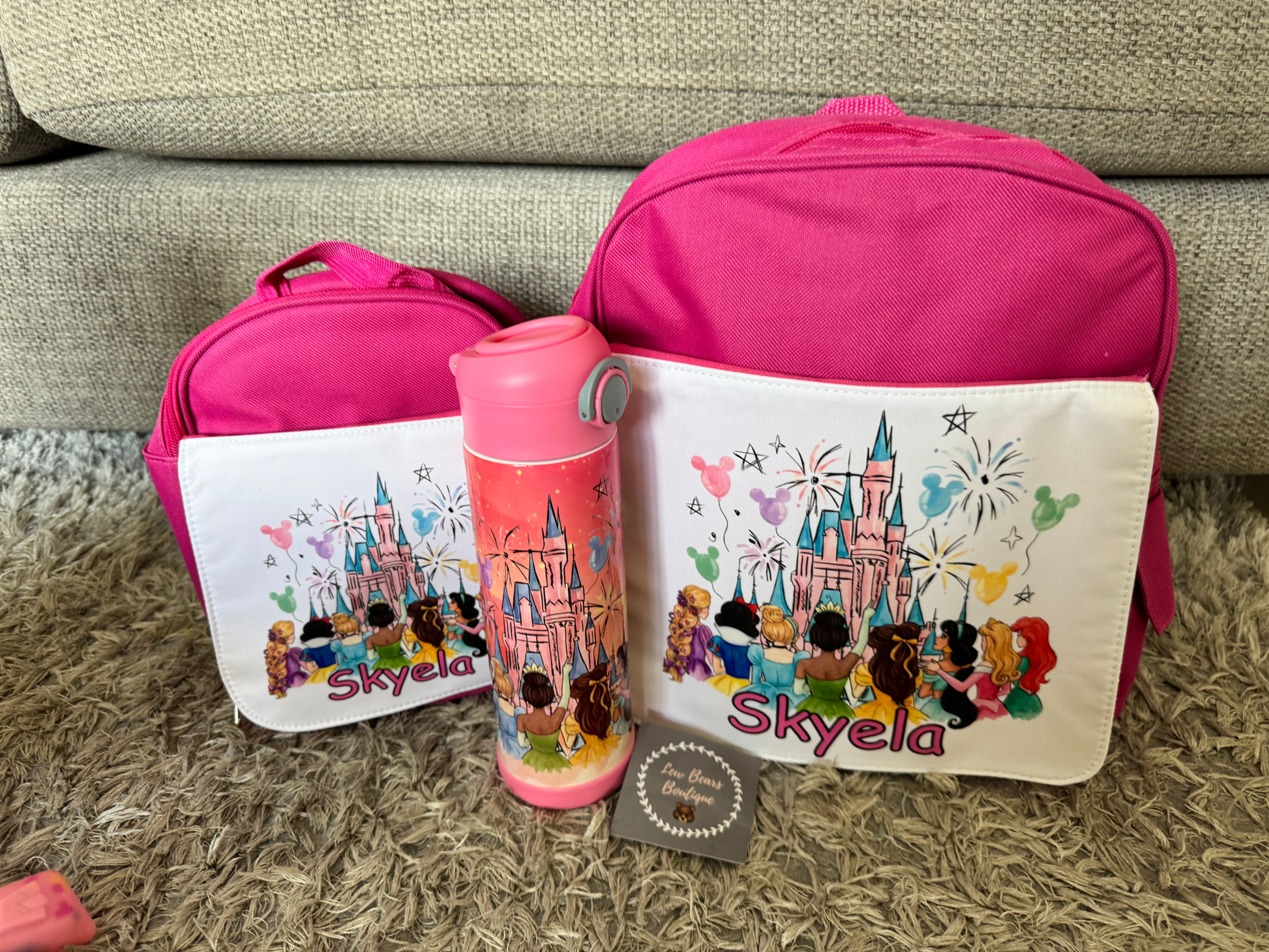 Design Your Own Backpack, Lunchbox & Drinks Bottle Set