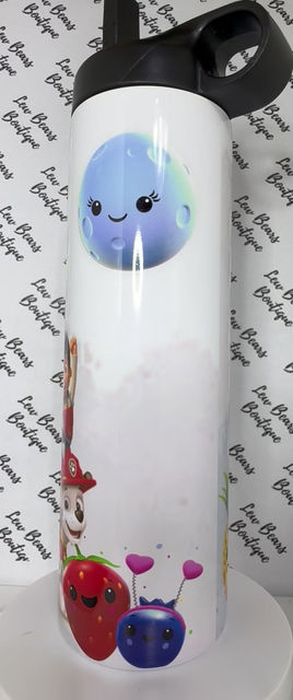 Design Your Own Plastic Flip Lid 600ml Drink Bottle