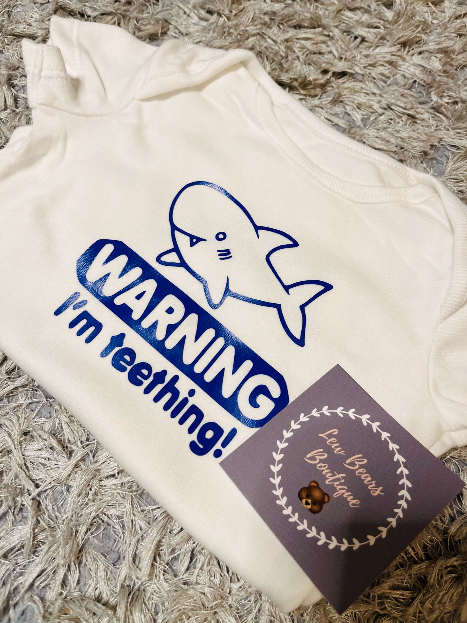 Warning, I'm Teething Vest