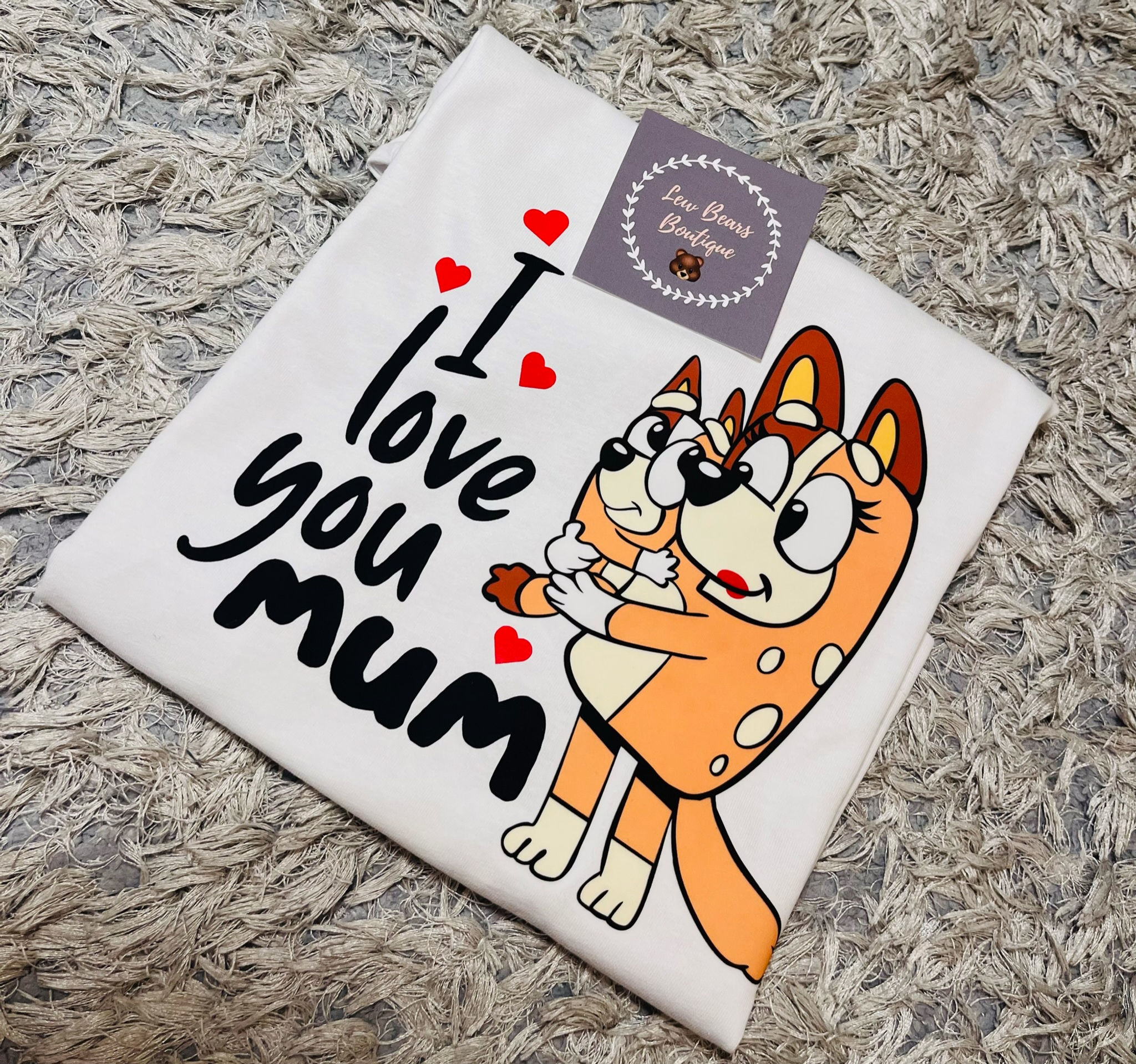 I Love you Mum Bluey T-Shirt