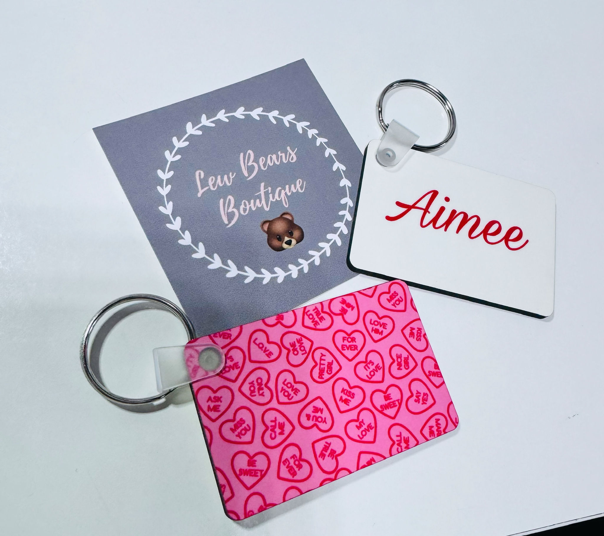 Personalised Galentines Keyring