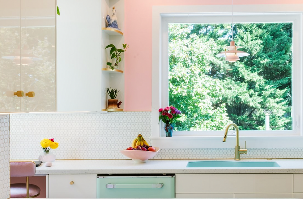 Playful color combination retro style