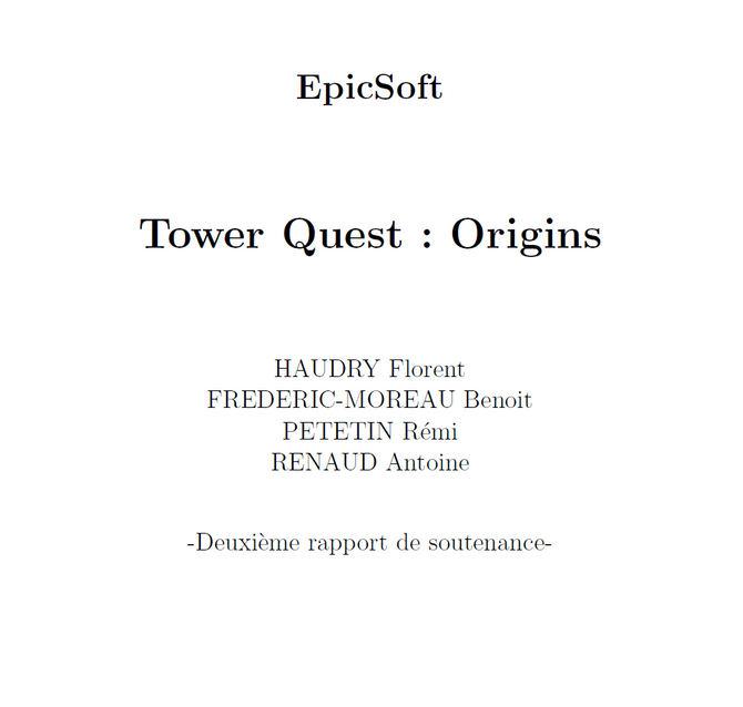 Deuxième Soutenance !