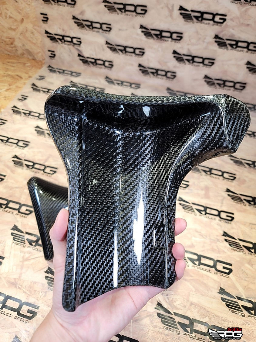 Thumbnail: [NEW] GC8 - Vacuum Carbon JDM Side Skirt Front Aero Guard
