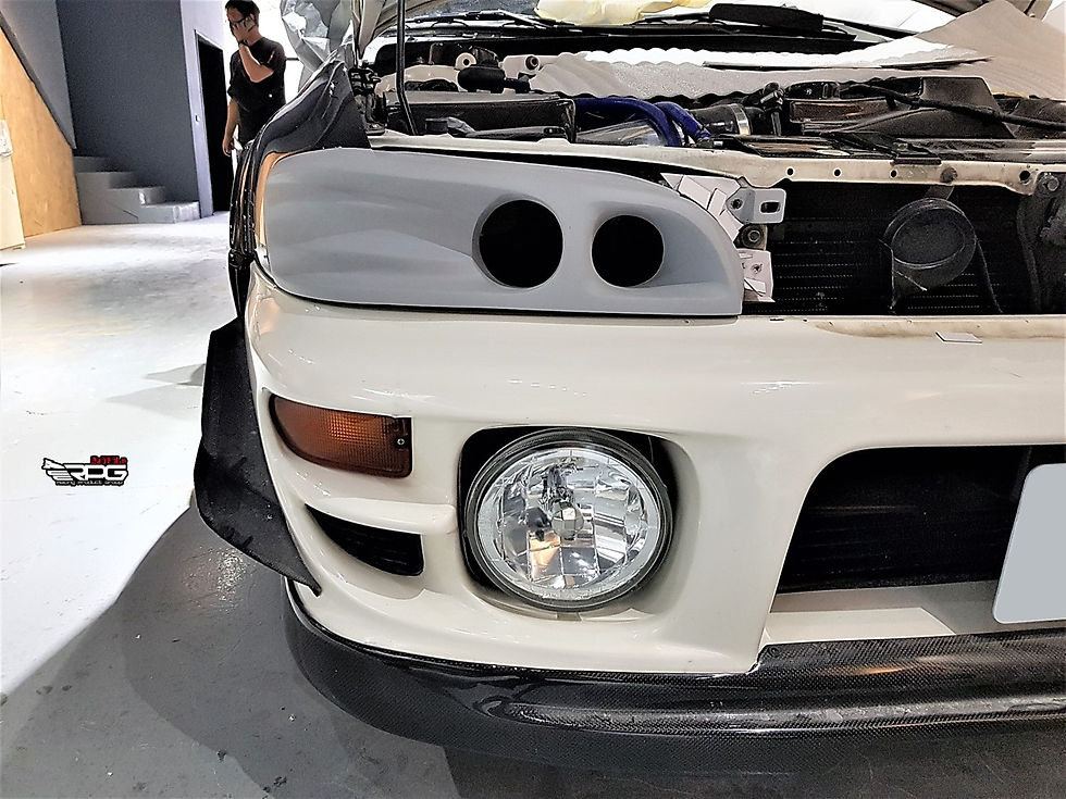 Thumbnail: GC - GTA Series Headlight Intake Cold Air Ducting + Projector Lamp