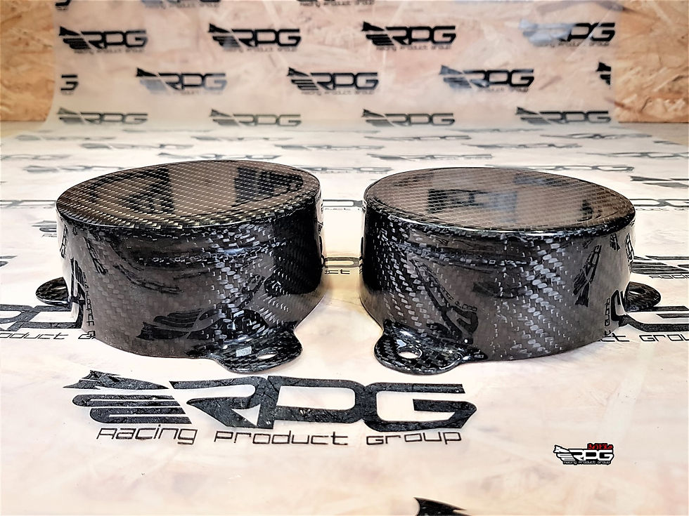 Thumbnail: GC/GF Engine Bay Dress Up - Vacuum Carbon Strut Tower Cap