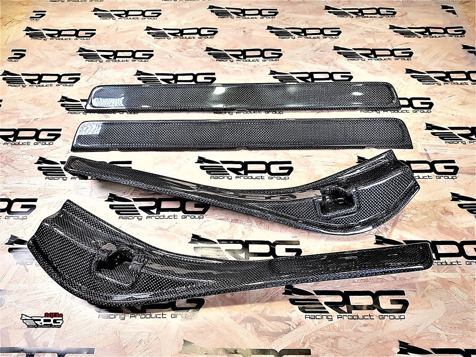 GR / GV 4 pcs Vacuum Carbon OUTTER Door Sill Clip-On Replacement Cover Set