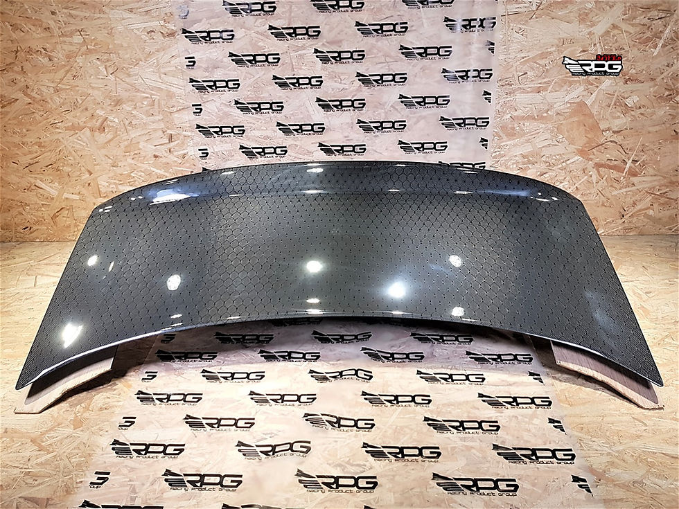 Thumbnail: GD - 10 lbs DuckBill Street Type Vacuum Honeycomb Carbon Trunk Boot Lid